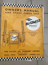 Vizgol 1957 blitzweed for sale  HITCHIN