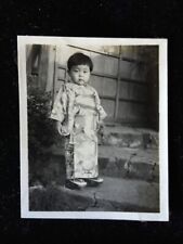 #5761 Japonés Vintage Foto 1940s / Niña Kimono Piedra Escaleras Correos, usado segunda mano  Embacar hacia Argentina