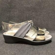 Used, Naot Sandal Womens Pinotage Slide Wedge Metallic Leather Shoe Size 41 US 10-10.5 for sale  Shipping to South Africa