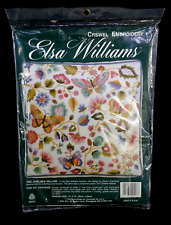 Kit de travesseiros Chelsea borboleta floral bordado Crewel 12x12 Elsa Williams comprar usado  Enviando para Brazil