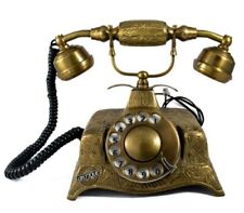 Mostrador rotativo antigo telefone vitoriano bronze antigo telefone retrô decoração escritório em casa. comprar usado  Enviando para Brazil