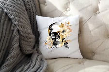 Personalised skull cushion for sale  YELVERTON
