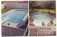 Cadillac Fiberglass Swimming Pool Vintage Advertising Postcard for sale  North Haven