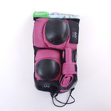 NUEVO EN PAQUETE ROSA Negro MEDIANO TXJ Deportes Niños/Jóvenes Rodilleras Codo Protectores de muñeca segunda mano  Embacar hacia Argentina