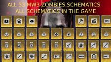 MW3 Schematics ALL 33 MWZ Zombies Plans | New Classified | Ammo mods Perks Colas, używany na sprzedaż  Wysyłka do Poland
