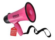 Altavoz de megáfono portátil Pyle sirena megáfono compacto que funciona con batería rosa caliente segunda mano  Embacar hacia Argentina