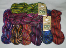 (€ 159.50/kg) 100 g sock wool PERU 4 x hand-dyed, with Merino wool + alpaca til salg  Sendes til Denmark