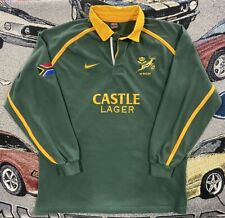 Camisa de rugby vintage años 90 Nike Castle Lager Sudáfrica manga larga talla XL segunda mano  Embacar hacia Argentina
