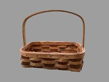 Férula antigua cesta de roble con mango fácil de llevar cosecha o mercado c1900 segunda mano  Embacar hacia Argentina