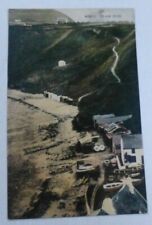 Cartão postal década de 1920 Z033 GLAN MOR País de Gales casas de praia barcos a remo comprar usado  Enviando para Brazil