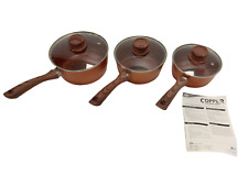 Copper stone saucepans for sale  RUGBY
