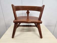 Antique Wood Primitive ? Bow Back Child  Chair ? Milking Stool ? 18th century ?, used for sale  Shipping to South Africa