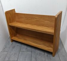 Vintage Handcrafted Oak Wood Bookshelf/Bookcase CD/DVD Storage Shelf Rack  for sale  Aurora