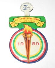 1959 pin/pestaña/moneda terceros Juegos Panamericanos Juegos Olímpicos de Chicago, usado segunda mano  Embacar hacia Argentina