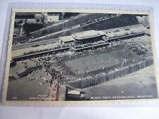 Brighton Black Rock Bathing Pool Animated Scene AEROPLANE View RPPC c1940/50s for sale  Shipping to South Africa