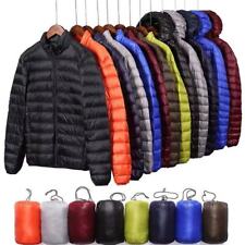 Men's Duck Down Goose Jacket Ultralight Stand Bubble Coat Winter Puffer Packable for sale  Shipping to South Africa