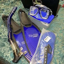 Conjunto de snorkel para adultos pacotes de snorkeling equipamentos para homens mulheres, mergulho longo comprar usado  Enviando para Brazil