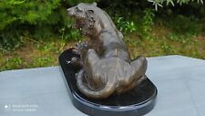 Sculpture tigre bronze d'occasion  Les Arcs