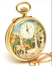 music box pocket watch for sale  SANDBACH