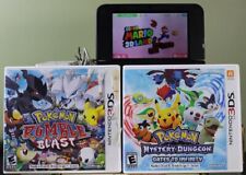 Paquete Nintendo 3DS XL SPR-001 con 2 juegos de Pokémon y Super Mario 3D Land segunda mano  Embacar hacia Mexico