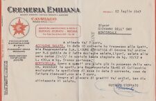 CAVRIAGO: 1947 Lettera su carta intestata "Cremeria Emiliana" invio acciughe e.., usado segunda mano  Embacar hacia Mexico