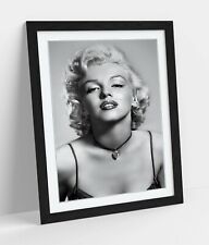 Usado, Marilyn Monroe Retrato-Pôster Emoldurado Arte Foto Arte impressão-Preto E Branco comprar usado  Enviando para Brazil