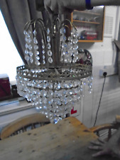 Vintage glass crystal for sale  PURLEY