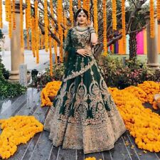 NEW DESIGNER LEHENGA CHOLI INDIAN BOLLYWOOD WEDDING PARTY PAKISTANI WEAR OUTFIT for sale  Shipping to South Africa