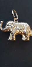 Gold elephant pendant for sale  HOVE