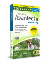 Vetality Avantect II Dog Spot On Flea Tick Monthly Topical 4 Count 11 - 20 lbs for sale  Shipping to South Africa