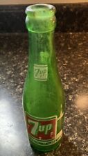 Botella de soda vintage década de 1930 7 up (verde 7 oz) hecha en Atlanta, Georgia segunda mano  Embacar hacia Argentina