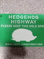 Hedgehog sign for sale  NORTHALLERTON