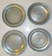 Used, Antique Lot 4 Pewter Plates EARLY Colonial American England Hallmarked Monogram for sale  Shipping to South Africa