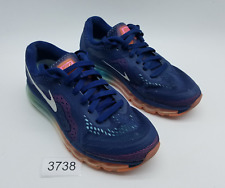 Tênis de corrida Nike Air Max 2014 feminino tamanho 6.5 azul marinho vela rosa brilho *Veja desc comprar usado  Enviando para Brazil