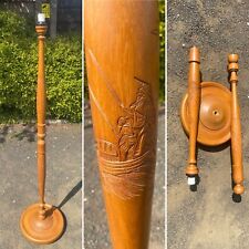 Vintage Carved Camphor Wood Asian Oriental Floor Lamp Stand (Needs Rewiring) for sale  Shipping to South Africa