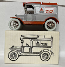 ERTL 1913 Ford Modelo T Agco Deutz Allis furgoneta de entrega banco de monedas de metal juguete naranja, usado segunda mano  Embacar hacia Argentina