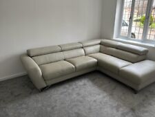 genuine italian leather sofa for sale  PETERBOROUGH
