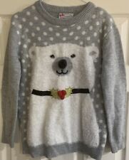 Christmas jumper grey for sale  BEDFORD
