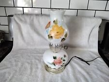 vintage glass lamp table milk for sale  Shamokin