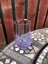 Purple glass vase for sale  EDINBURGH
