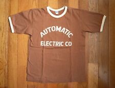 WAREHOUSE Brown Ringer Printed T-shirt Size S MADE IN JAPAN for sale  Ridgewood