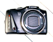 Cámara digital Canon PowerShot SX150 IS negra 12X zoom 14,1 MP - ¡Bonita! segunda mano  Embacar hacia Argentina
