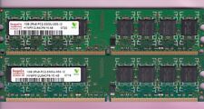 Kit de memória RAM 2GB 2x1GB PC2 5300 DDR2-667 HYNIX HYMP512U64CP8-Y5 AB desktop comprar usado  Enviando para Brazil