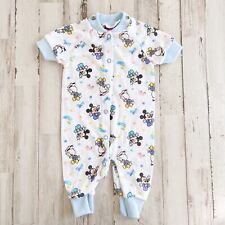 Disney Babies Vintage 90s Mickey Mouse Donald Duck Pajamas Sleeper Baby 3 Mos for sale  Shipping to South Africa