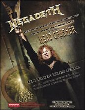 Guitarra Megadeth 2009 Endgame 8 x 11 anuncio Dave Mustaine Angel of Deth Dean segunda mano  Embacar hacia Argentina