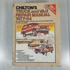 Manual de reparación de camión y furgoneta de Chilton 1977-1984 tapa dura GMC Ford Jeep Dodge segunda mano  Embacar hacia Argentina