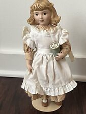 Boneca de porcelana Franklin Mint Heirloom Country Store "J&P COATS THREAD GIRL" 12" comprar usado  Enviando para Brazil