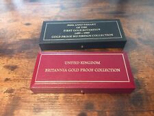2 x Royal Mint Boxes/COA,s Gold Proof 2002 , 1989 Sets, used for sale  Shipping to South Africa