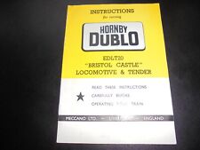 hornby instructions for sale  DUDLEY
