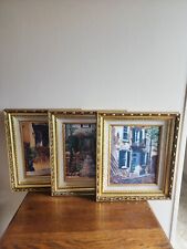 Set of 3 Gordon Wheeler Historic Sites Canvas Prints Framed Wall Art Gallery for sale  Shipping to South Africa